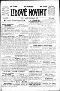 Lidov noviny z 24.9.1917, edice 1, strana 1