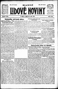 Lidov noviny z 24.9.1918, edice 1, strana 1