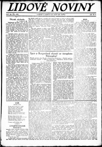Lidov noviny z 24.9.1921, edice 1, strana 1