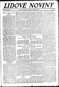 Lidov noviny z 24.9.1921, edice 2, strana 1