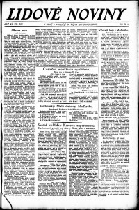 Lidov noviny z 24.10.1921, edice 2, strana 1