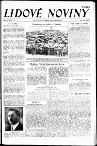 Lidov noviny z 24.10.1929, edice 2, strana 1