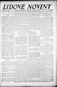Lidov noviny z 24.11.1921, edice 2, strana 1