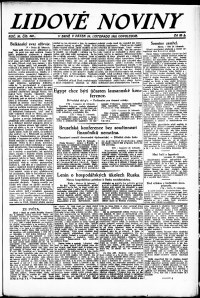 Lidov noviny z 24.11.1922, edice 2, strana 1
