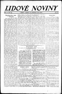 Lidov noviny z 24.11.1923, edice 1, strana 1