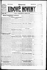 Lidov noviny z 24.12.1917, edice 1, strana 1