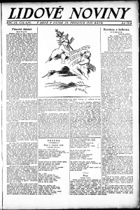 Lidov noviny z 24.12.1920, edice 2, strana 1