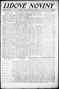 Lidov noviny z 24.12.1921, edice 1, strana 1