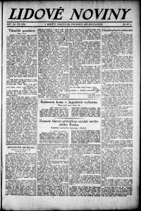 Lidov noviny z 24.12.1921, edice 2, strana 1