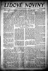 Lidov noviny z 25.1.1924, edice 1, strana 1