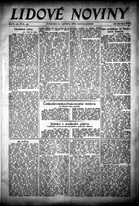 Lidov noviny z 25.1.1924, edice 2, strana 1