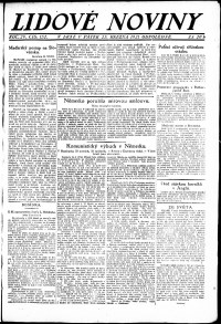 Lidov noviny z 25.3.1921, edice 3, strana 1