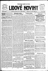 Lidov noviny z 25.4.1917, edice 2, strana 1