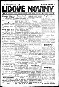 Lidov noviny z 25.4.1917, edice 3, strana 1