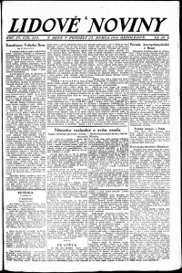 Lidov noviny z 25.4.1921, edice 2, strana 1