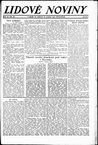 Lidov noviny z 25.4.1923, edice 2, strana 1
