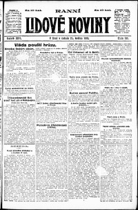 Lidov noviny z 25.5.1918, edice 1, strana 1