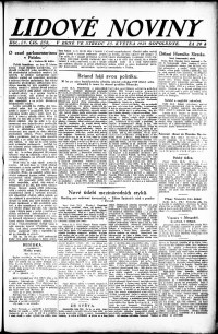 Lidov noviny z 25.5.1921, edice 3, strana 1