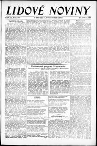 Lidov noviny z 25.5.1924, edice 1, strana 1