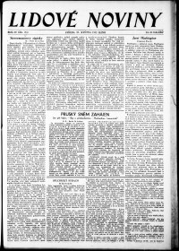 Lidov noviny z 25.5.1932, edice 1, strana 1