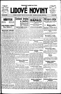 Lidov noviny z 25.7.1917, edice 3, strana 1