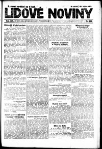 Lidov noviny z 25.8.1917, edice 2, strana 1