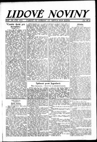 Lidov noviny z 25.8.1920, edice 1, strana 1