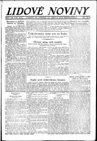 Lidov noviny z 25.8.1920, edice 2, strana 1