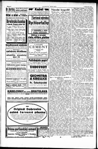 Lidov noviny z 25.8.1921, edice 1, strana 6