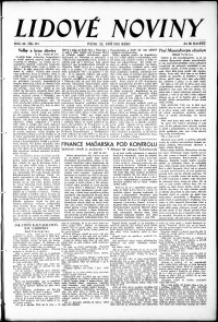 Lidov noviny z 25.9.1931, edice 1, strana 1