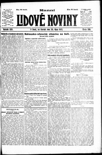 Lidov noviny z 25.10.1917, edice 1, strana 1