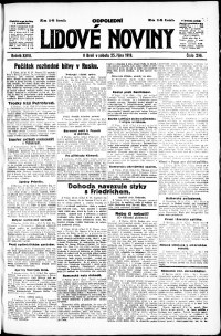 Lidov noviny z 25.10.1919, edice 2, strana 1