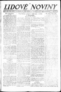 Lidov noviny z 25.10.1920, edice 2, strana 1