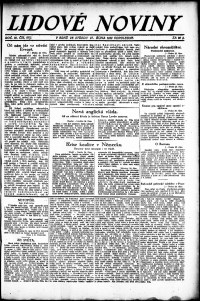 Lidov noviny z 25.10.1922, edice 2, strana 1