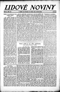 Lidov noviny z 25.10.1923, edice 2, strana 1