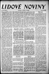 Lidov noviny z 25.10.1934, edice 1, strana 1