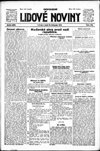 Lidov noviny z 25.11.1919, edice 2, strana 1
