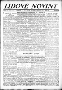 Lidov noviny z 25.11.1920, edice 3, strana 1