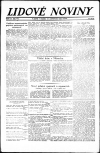 Lidov noviny z 25.11.1923, edice 1, strana 1