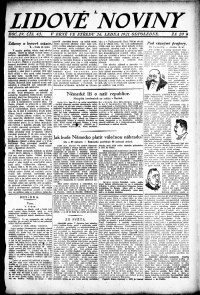 Lidov noviny z 26.1.1921, edice 2, strana 1