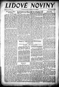 Lidov noviny z 26.1.1924, edice 2, strana 1
