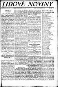 Lidov noviny z 26.2.1920, edice 2, strana 1