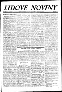 Lidov noviny z 26.3.1920, edice 1, strana 1
