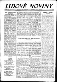 Lidov noviny z 26.3.1921, edice 1, strana 1