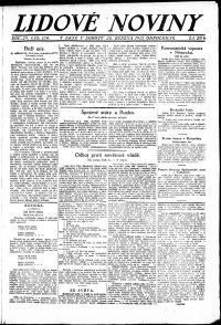 Lidov noviny z 26.3.1921, edice 2, strana 1