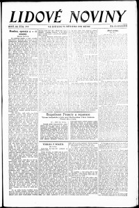 Lidov noviny z 26.3.1924, edice 1, strana 1