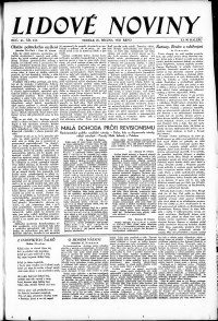 Lidov noviny z 26.3.1933, edice 1, strana 1