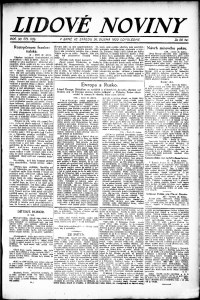 Lidov noviny z 26.4.1922, edice 1, strana 1
