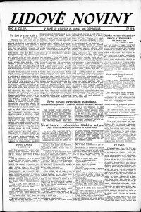 Lidov noviny z 26.4.1923, edice 2, strana 1