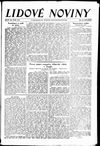 Lidov noviny z 26.4.1924, edice 1, strana 1